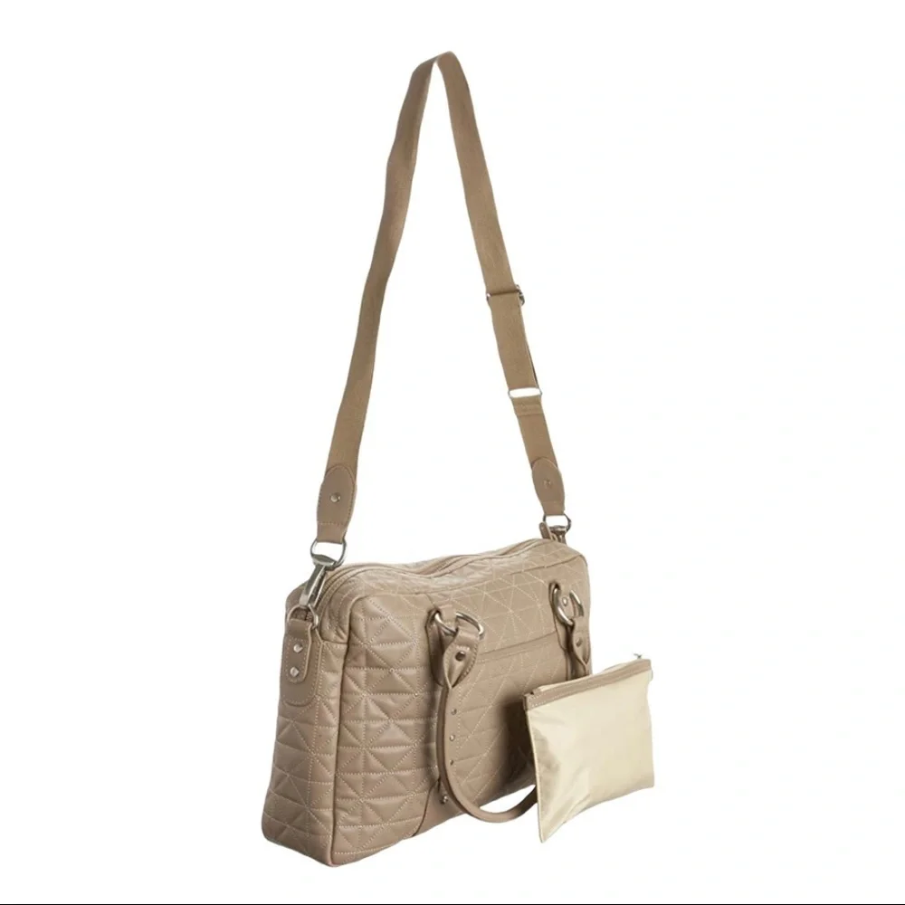 ❤️STORKSAK ELIZABETH QUILTED DIAPER BAG